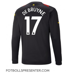 Manchester City Kevin De Bruyne #17 Borta Matchtröja 2022-23 Långärmad